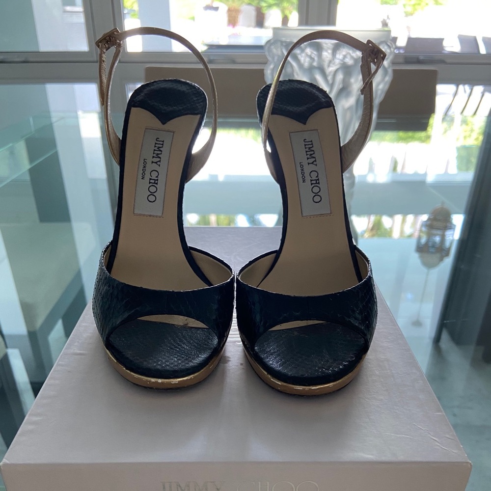 Jimmy Choo Snakeskin Sandals